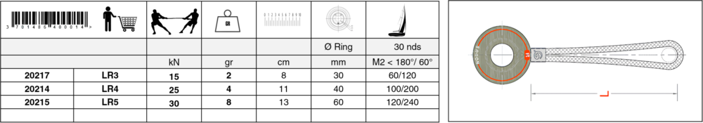 Säädettävä Dyneema silmukka M - Image 6